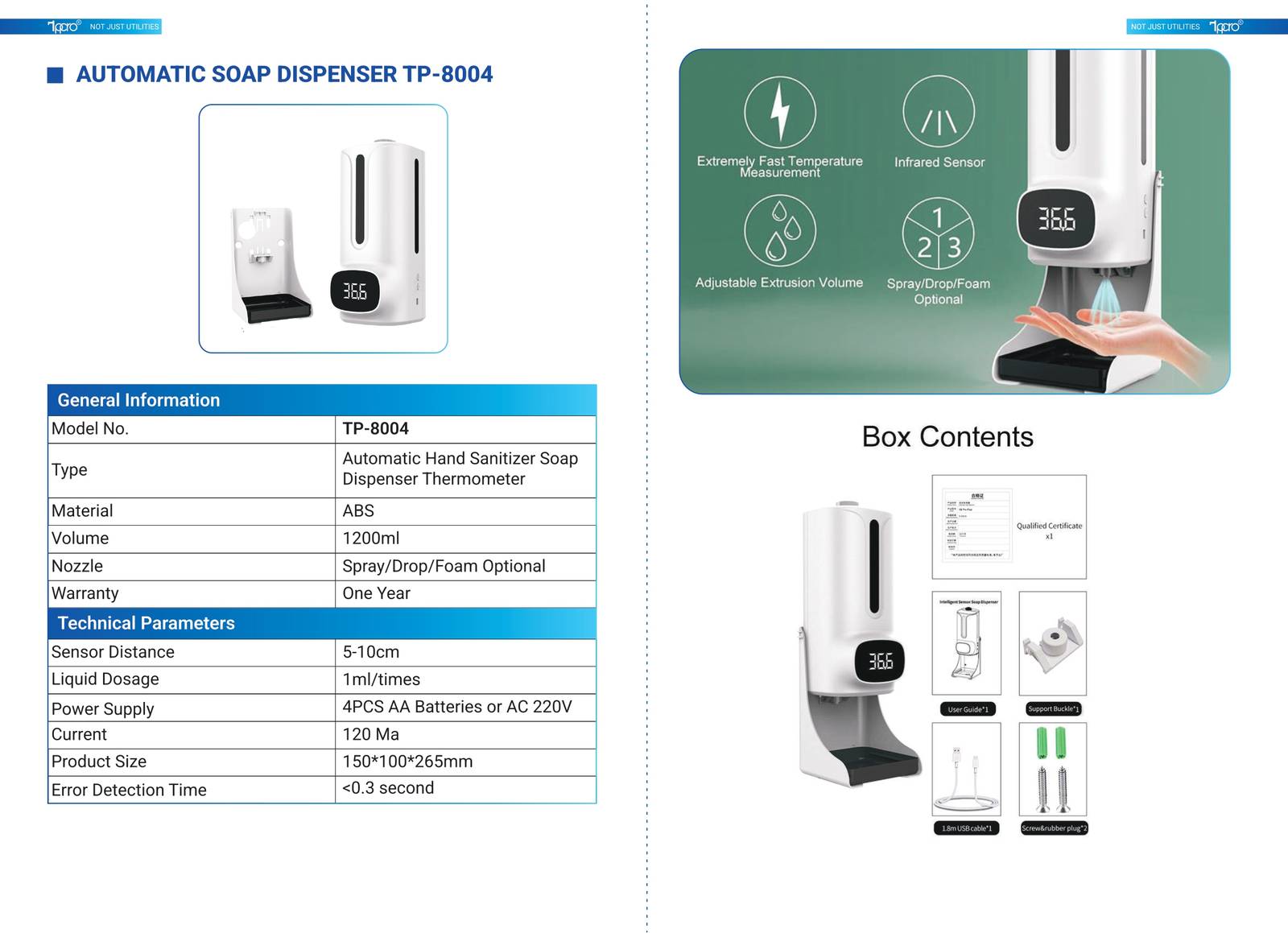 Thiết bị vệ sinh cảm ứng TPPRO Catalogue và Bảng giá mới nhất  /Page 14